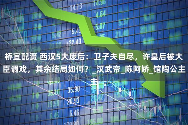 桥宜配资 西汉5大废后：卫子夫自尽，许皇后被大臣调戏，其余结局如何？_汉武帝_陈阿娇_馆陶公主